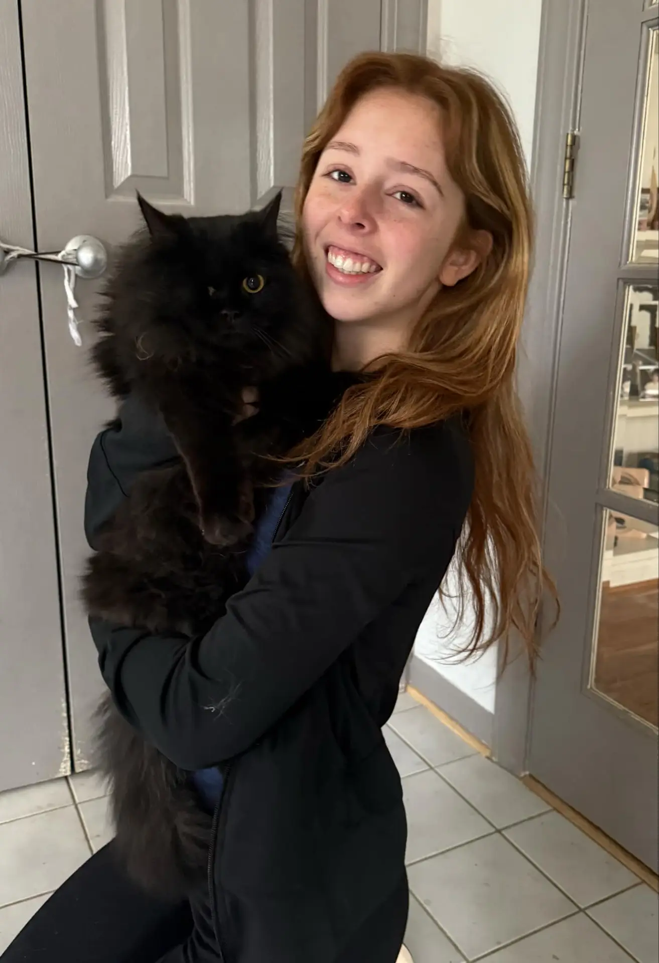 Onyx with his adopter